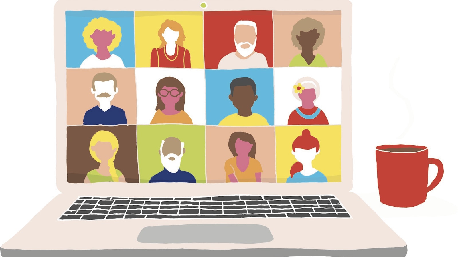 Digitaal vergaderen beeldbellen zoomen