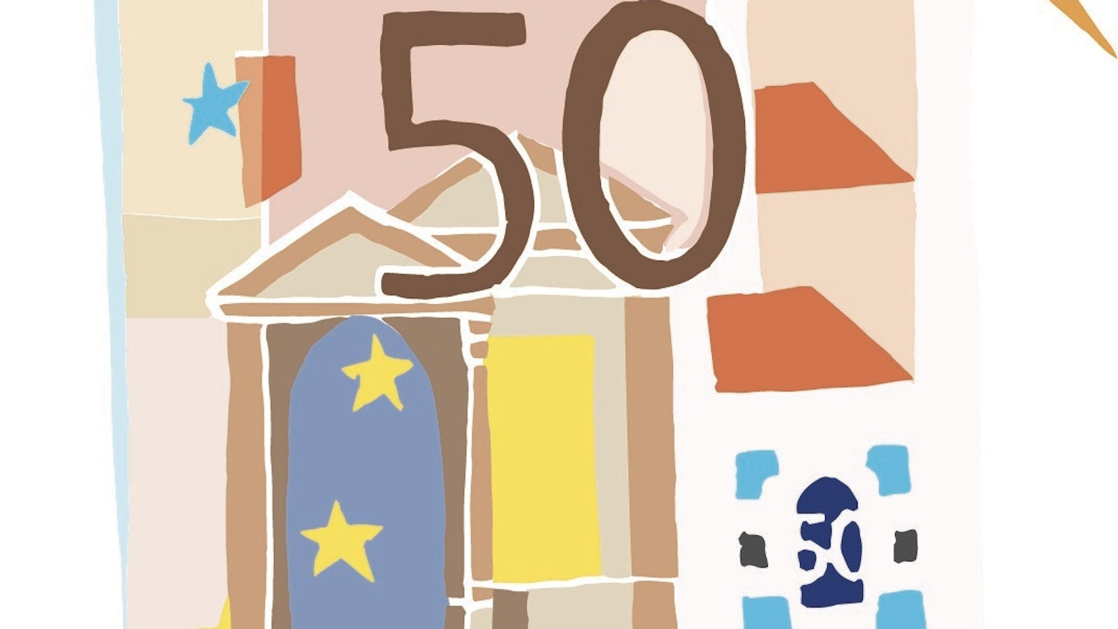 Munten briefjes euros